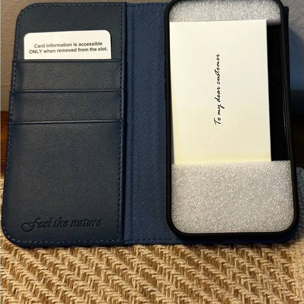 Shieldon Genuine Blue Leather  SE iPhone Case 2025